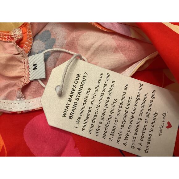 VERY RETRO VERY BOHO ONE SHOULDER STRETCH FLORAL MAXI DRESS M NWT - Picture 6 of 6